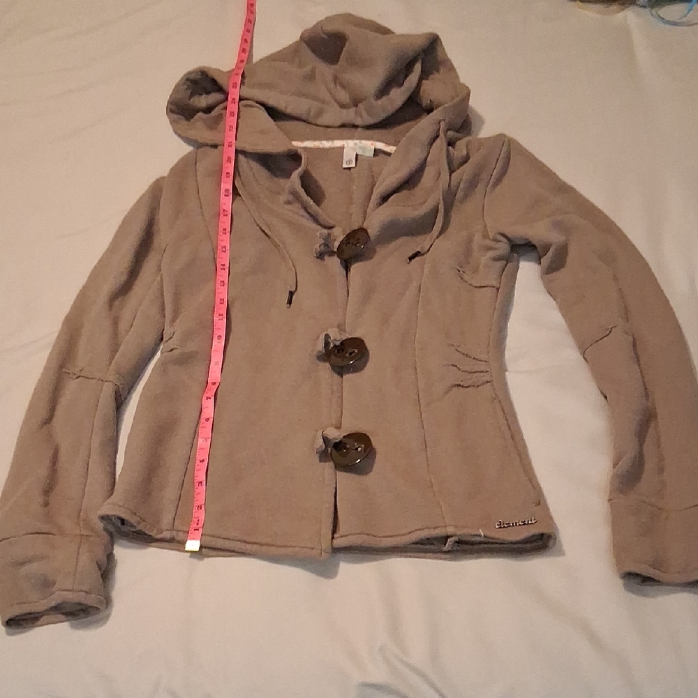 Element Tan Hooded Jacket, Med